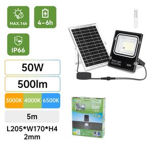 Aigostar -LED Solárny reflektor LED/50W/3,2V 1200mAh 3000K/4000K/6500K IP66 + DO