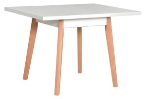 Rozkladací štvorcový stôl Harry 80 x 80/110 I L, Morenie: biela - L, Farby nožičiek: biela Mirjan24 5902928211795