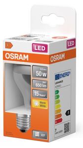 LED žiarovka so zrkadlovým vrchlíkom FILAMENT E27/6,5W/230V 2700K strieborná- Osram
