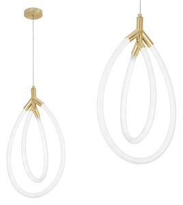 Toolight Toolight, LED závesné osvetlenie, 43W, G017-CP, zlatá-biela, OSW-06365