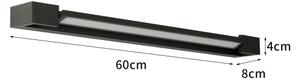BRILAGI - LED vonkajšie nástenné svietidlo AQUA LINE LED/18W/230V 60 cm IP44 čierna