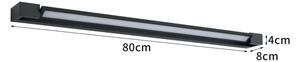 BRILAGI - LED Vonkajšie nástenné svietidlo AQUA LINE LED/20W/230V 80 cm IP44 čierna