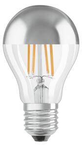 LED žiarovka so zrkadlovým vrchlíkom FILAMENT E27/6,5W/230V 2700K strieborná- Osram