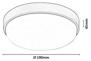 Rabalux 77223 - LED Vonkajšie stropné svietidlo HORT2 LED/14W/230V IP54 čierne