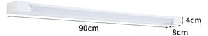BRILAGI - LED Vonkajšie nástenné svietidlo AQUA LINE LED/24W/230V 90 cm IP44 biela