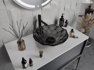 MEXEN - Inga sklenené umývadlo na dosku 44 x 44 cm - čierna - 24074470