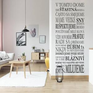 INSPIO-výroba darčekov a dekorácií - DOMOV - nálepka na stenu