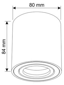 BRILAGI - Bodové svietidlo MIA 1xGU10/30W/230V 84x80 mm bordové