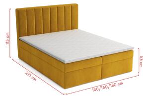 DALIO BOX 180x200 manželská posteľ, Bluvel 68