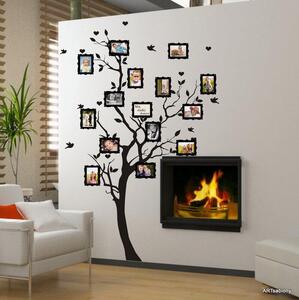 INSPIO-výroba darčekov a dekorácií - Nálepka na stenu - Strom s fotkami 9x13cm