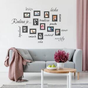 INSPIO-výroba darčekov a dekorácií - Nálepka na stenu - Rodina je