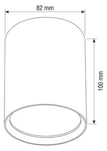 BRILAGI - Bodové svietidlo SMOOTH LONG 1xGX53/15W/230V 60x82 mm 100x82 mm zlaté