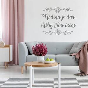 INSPIO-výroba darčekov a dekorácií - Nálepka - Rodina je dar
