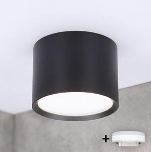 BRILAGI - LED Kúpeľňové bodové svietidlo SMOOTH 1xGX53/15W/230V 60x82 mm čierna IP54
