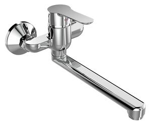 Mereo Mereo, Drezová nástenná batéria, Zuna, s ramienkom plochým rovným 160 mm, chróm, MER-CB302A02Z