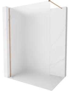 Mexen, Mexen Kioto-X sprchová stena 50 x 200 cm, matná 10 mm, brúsená meď - 800-050-101-65-30-X