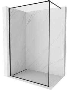 Mexen, Mexen Kioto-XF sprchová stena s rámom 50 x 202 cm, 10 mm priehľadná, čierna - 800-050-104-70-00-X