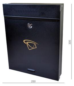 Kovian-Prod Poštovní schránka (250x305x60mm), max. formát listu: A4, černá