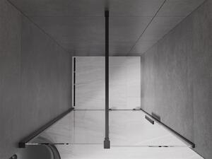 Mexen Velar, posuvné dvere do otvoru 110x200 cm, 8mm číre sklo, čierna matná, 871-110-000-01-70