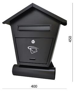 Kovian-Prod Poštovní schránka 400x450x70mm černá matná