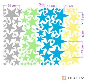 INSPIO-textilná prelepiteľná nálepka - Súhvezdie - nálepka na stenu