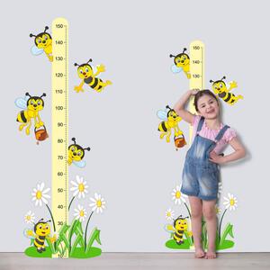 INSPIO-textilná prelepiteľná nálepka - Nálepka - Meter Včielky 150cm