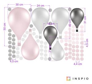 INSPIO-textilná prelepiteľná nálepka - Samolepiace balóny v nórskom štýle