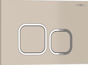 Mexen Tex 03, splachovacie tlačidlo, béžová, 6103-07