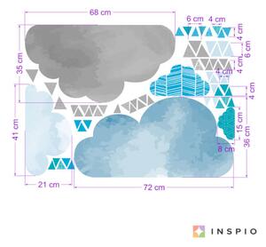 INSPIO-textilná prelepiteľná nálepka - Samolepky na stenu za IKEA police 012op