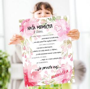 INSPIO - výroba darčekov a dekorácií - Darček pre maminu - Prekvapenie od najlepších detí na svete - tabuľka