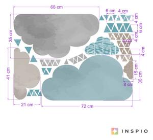 INSPIO-textilná prelepiteľná nálepka - Samolepky na stenu za IKEA police 009op