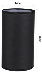 Brilagi - Tieňidlo na stolnú lampu TABLON E27, priemer 14 cm, čierna