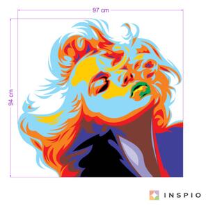 INSPIO-textilná prelepiteľná nálepka - Samolepka na stenu Marilyn Monroe