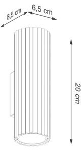 Brilagi - LED nástenné svietidlo CRESTO 2xGU10/10W/230V 20 cm bordová