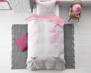 Detské posteľné obliečky BUNNY ružová, 140x200, 2002-25-28