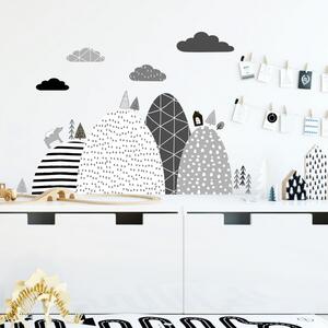 INSPIO-textilná prelepiteľná nálepka - Samolepiace tapety na stenu Hory