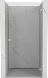 Mexen, Mexen Lunar-B Otočné pravé sprchové dvere 60 cm, transparentné, brúsený nikel - 832-060-000-97-00-P