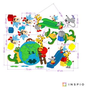 INSPIO-textilná prelepiteľná nálepka - Nálepky- Lienky a pomocníci pri hraní