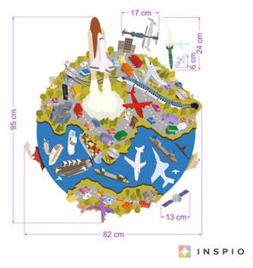 INSPIO-textilná prelepiteľná nálepka - Detské samolepky-Svetová doprava