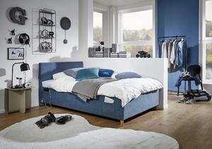 MUZZA Detská posteľ Loop 90 x 200 cm s úložným priestorom modrá