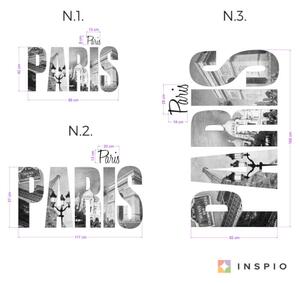 INSPIO-textilná prelepiteľná nálepka - Nálepka na stenu - Paris
