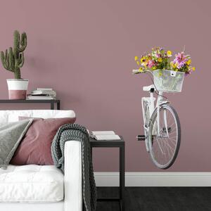 INSPIO-textilná prelepiteľná nálepka - Nálepka na stenu - Retro bicykel