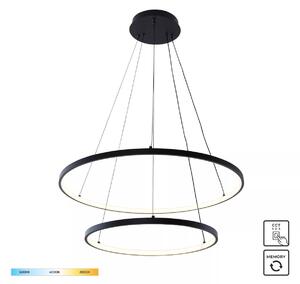 Zuma Line 18140BK-2 LED závesné stropné svietidlo BRENO | 50W integrovaný LED zdroj | 3000/4000/6000K