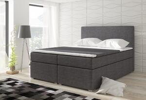 Moderná box spring posteľ Dione 180x200, šedá