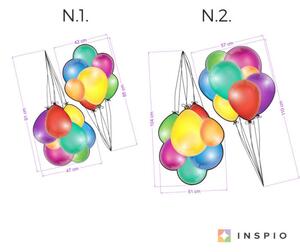 INSPIO-textilná prelepiteľná nálepka - Nálepka na stenu - Balóny