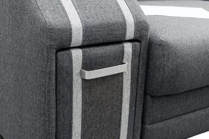 Luxusní rohová sedačka Aventador, černá Roh: Orientace rohu Levý roh