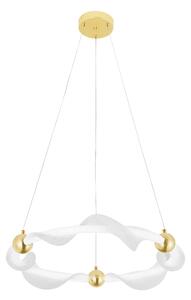 Toolight Toolight, LED závesné osvetlenie 45cm, 29W, 2500lm, 4000K, G010-CP, zlatá-biela, OSW-06317