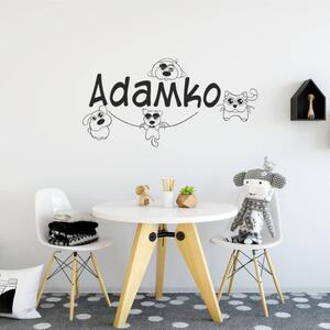 INSPIO-výroba darčekov a dekorácií - Nálepka na stenu - Hravé mená