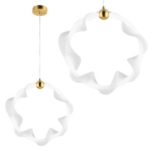 Toolight Toolight, LED závesné osvetlenie 22W, 4000K, 1540lm, G014-1CP, biela-zlatá, OSW-06361
