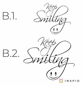 INSPIO-výroba darčekov a dekorácií - Nálepka na stenu - Keep smiling